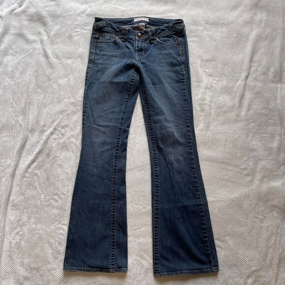 CANDIE’S LOW RISE FLARE JEANS - Picture 2 of 8